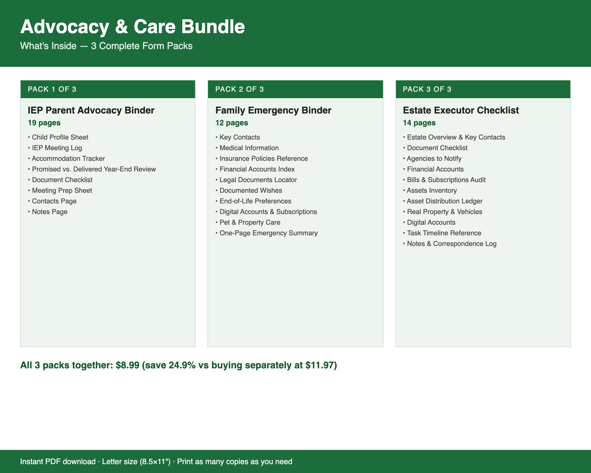 Advocacy & Care Bundle preview