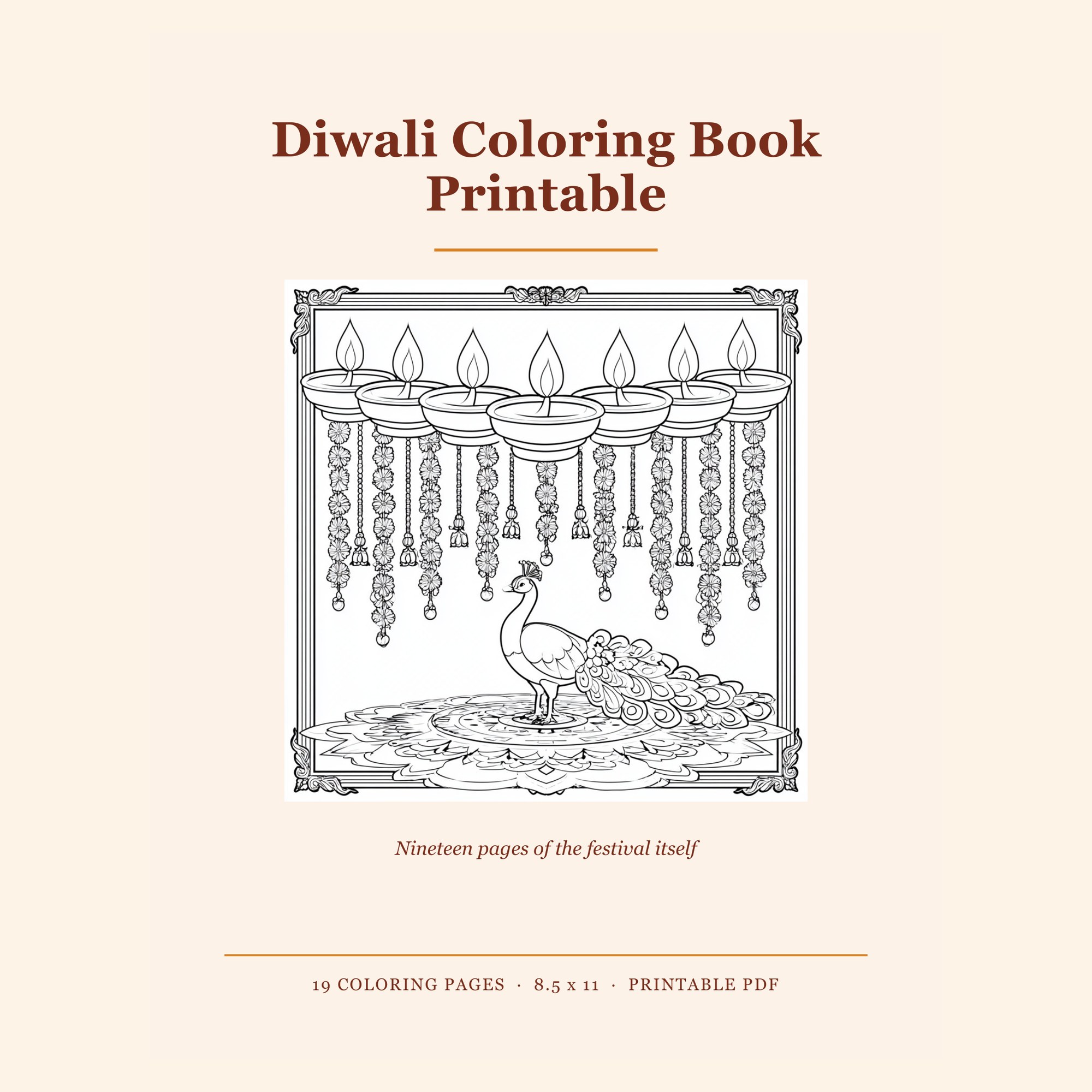 Diwali Coloring Book preview