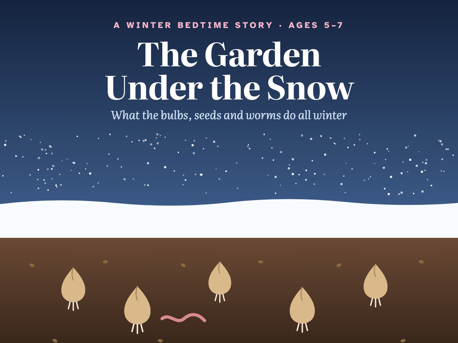 The Garden Under the Snow: A Winter Bedtime Story for Ages 5-7 — page preview