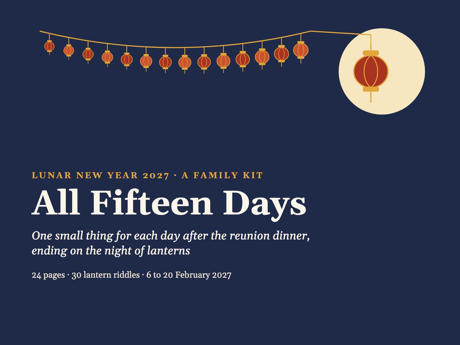 Lunar New Year Fifteen Days Family Kit — page preview