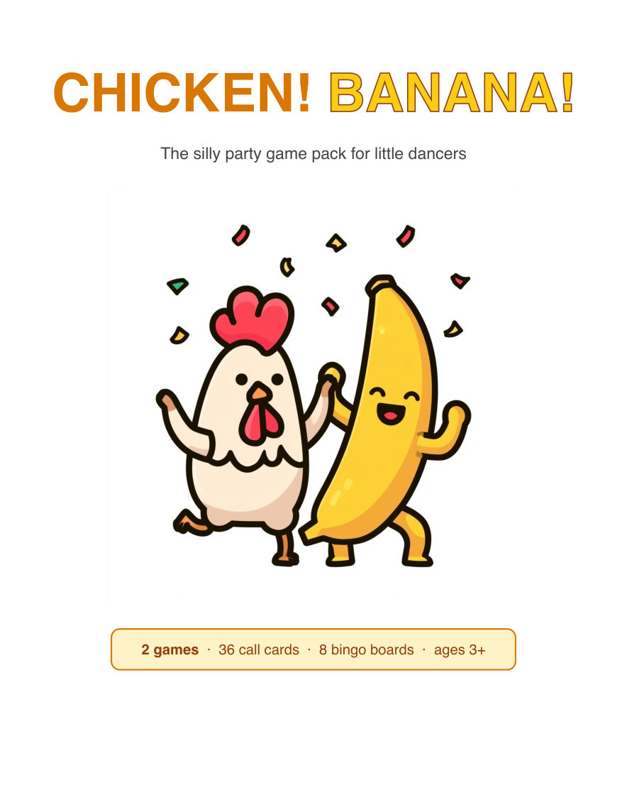 Chicken! Banana! Banana! Party Game Pack preview