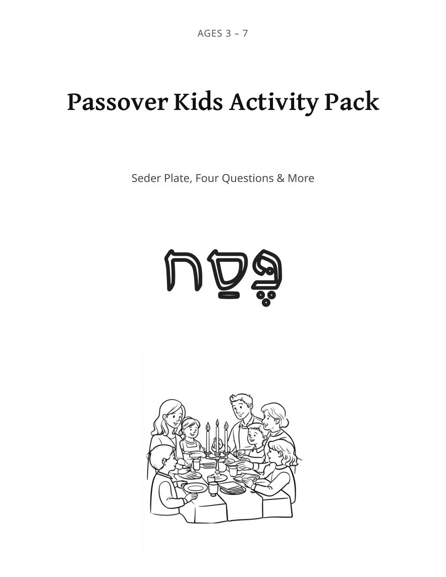 Passover Coloring Pages Kids preview